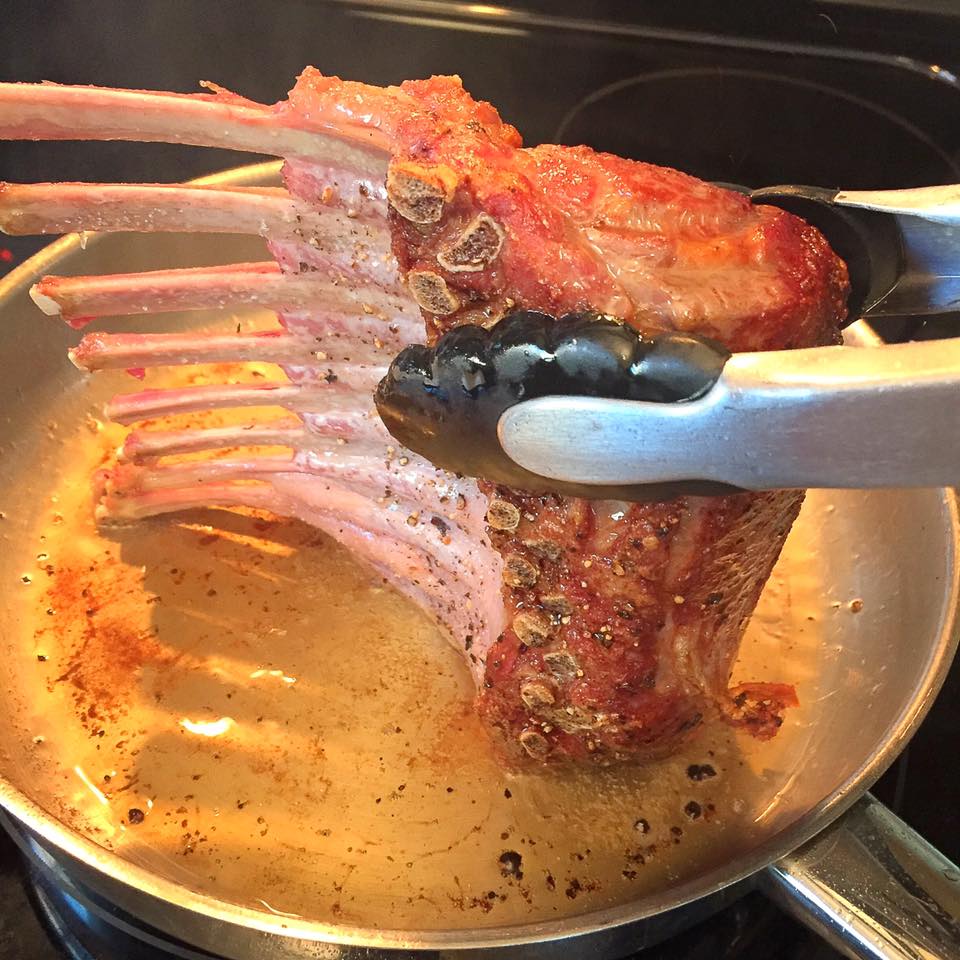 BABY LAMB CHOPS WITH MINT YOGURT SAUCE | Let's Cook Some Food