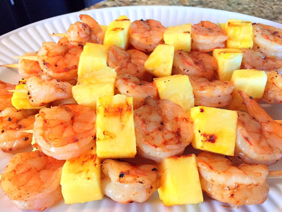 GRILLED SHRIMP AND PINEAPPLE SKEWERS | Let's Cook Some Food